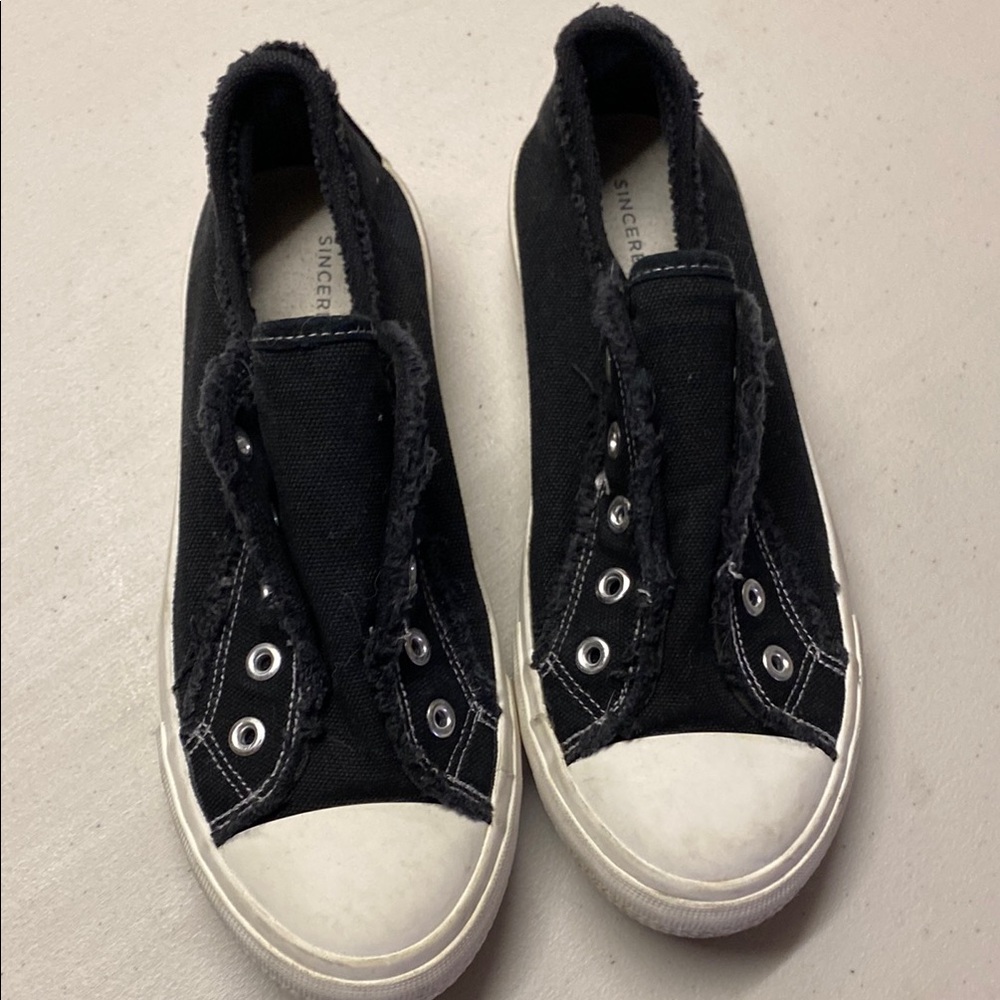 Black Slip-On Shoes